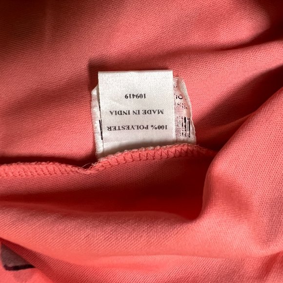 Cute Heart Patterned Pink Top with Criss cross back and ruffles - Picture 4 of 4